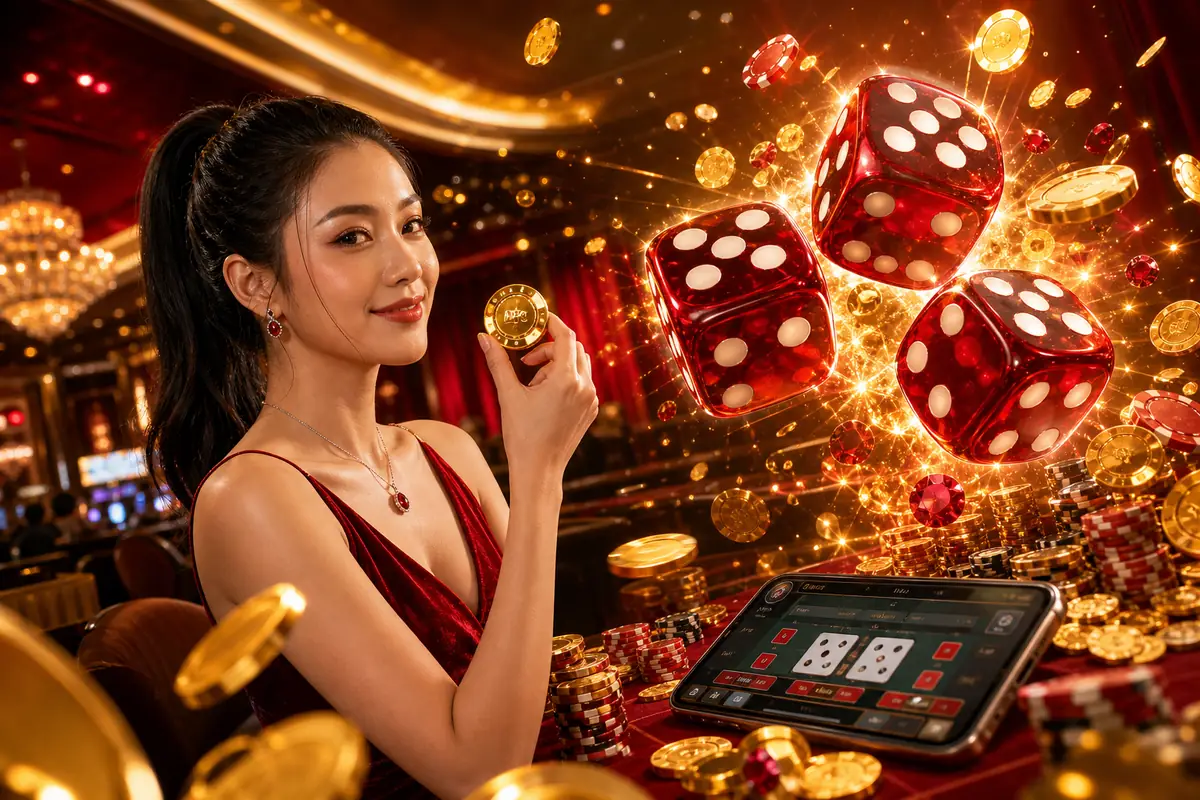 777s Live Casino Sic Bo ကစားနေသောမြင်ကွင်း